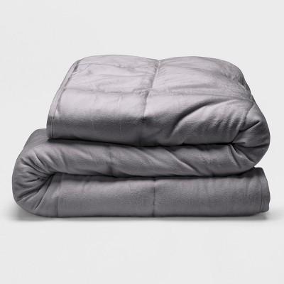 Sealy 48" x 72" Microplush Weighted Blanket Gray