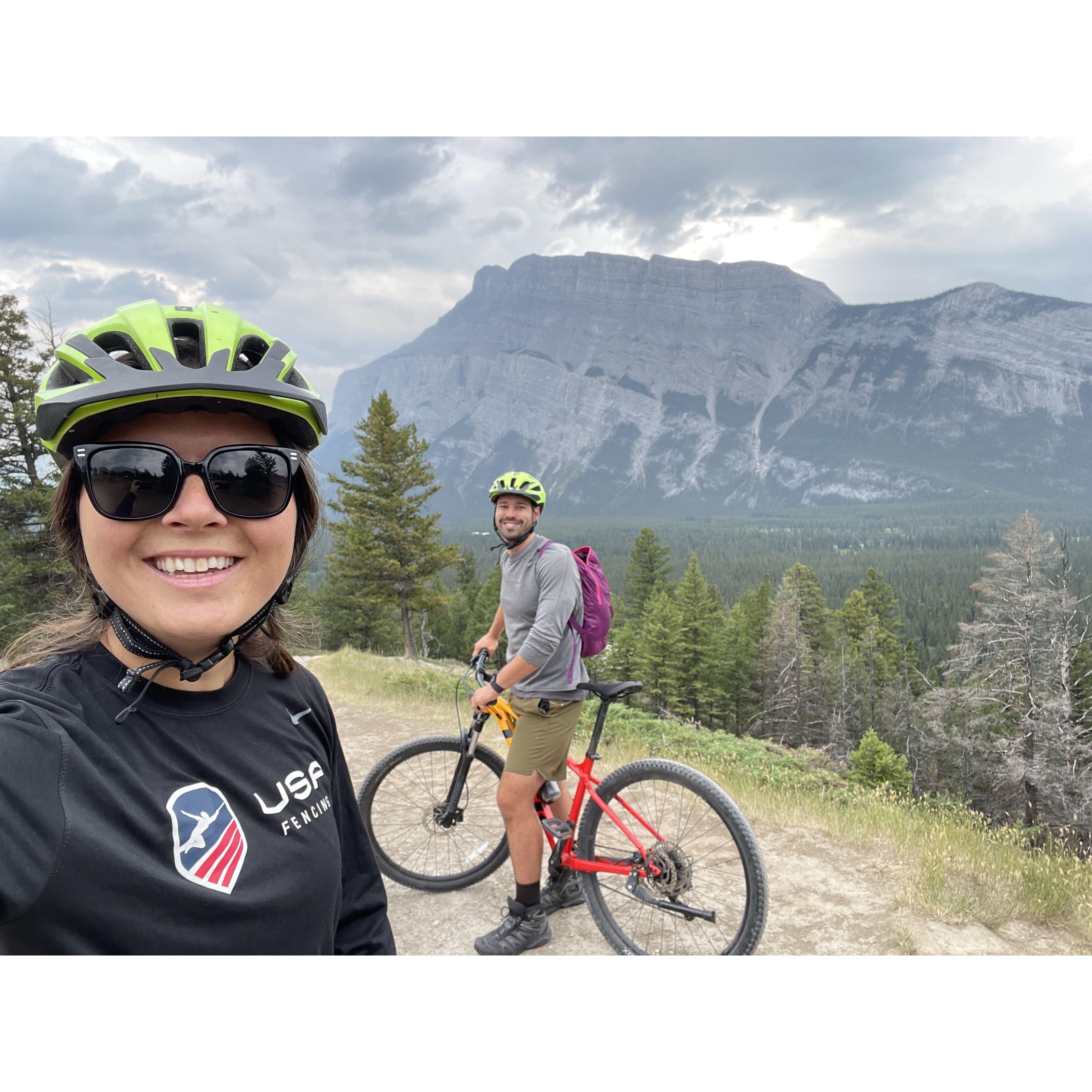 Mountain biking in Banff
