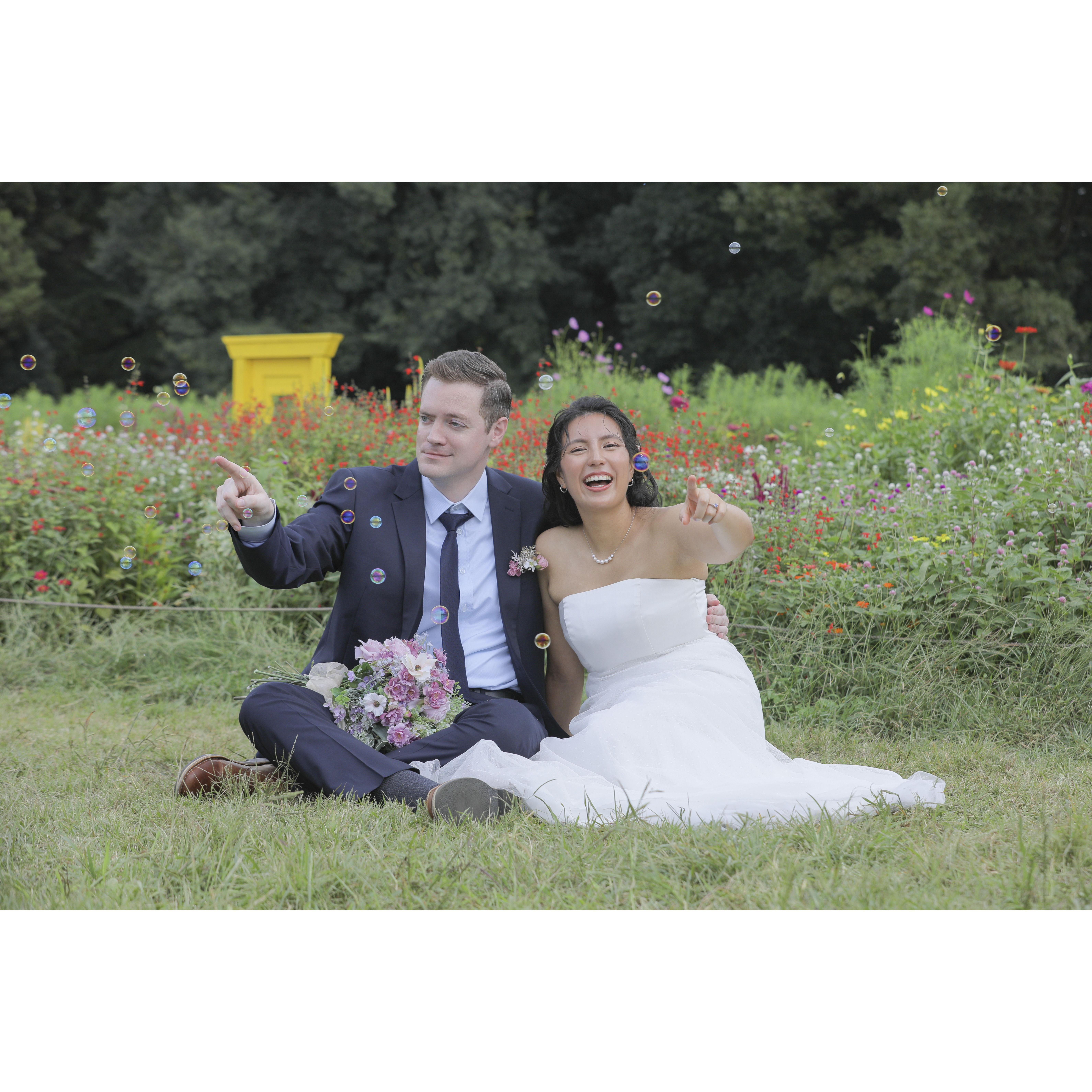 Bubbles naturally occur in Japan. Behold as a flock migrates past us on our most serendipitous of days!