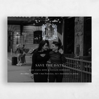 Sweet Blue Wedding Save the Date - Mirra Photo