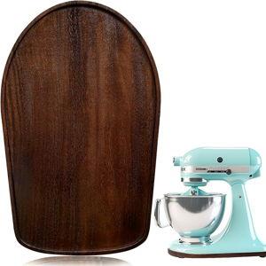 Natural Walnut Wood Mixer Slider Mat for KitchenAid