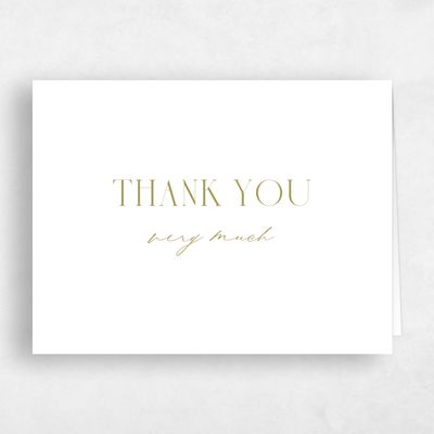 Olive Green Wedding Thank You - Portsmouth Landscape