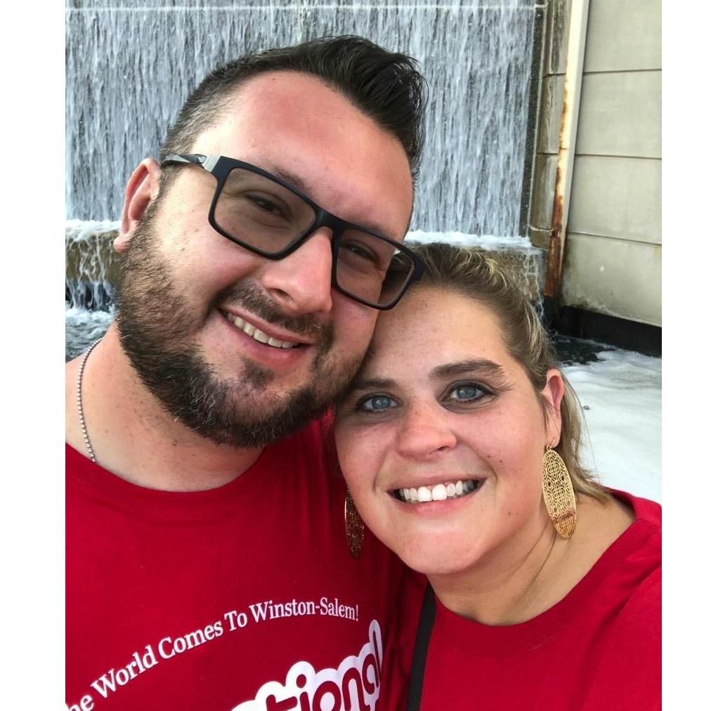 Two months into dating and I knew Jamie was a keeper when he worked his butt off helping me with our International Village festival!!