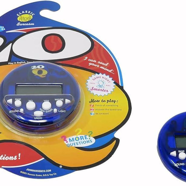 John N. Hansen 20Q Classic Electronic Guessing Game New and Improved with 3 Language Options and Thousands of Outcomes