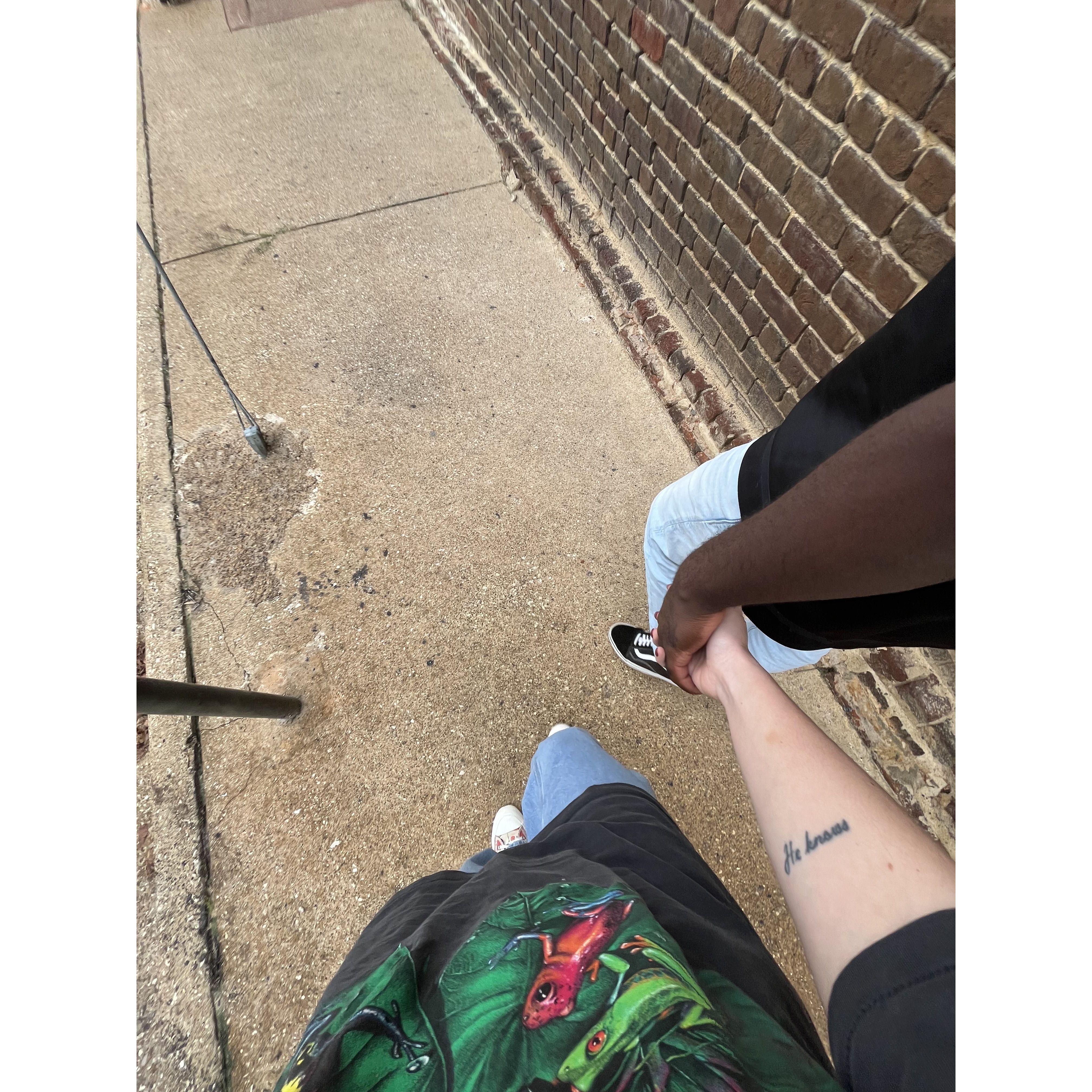 lots of hand holding <3
