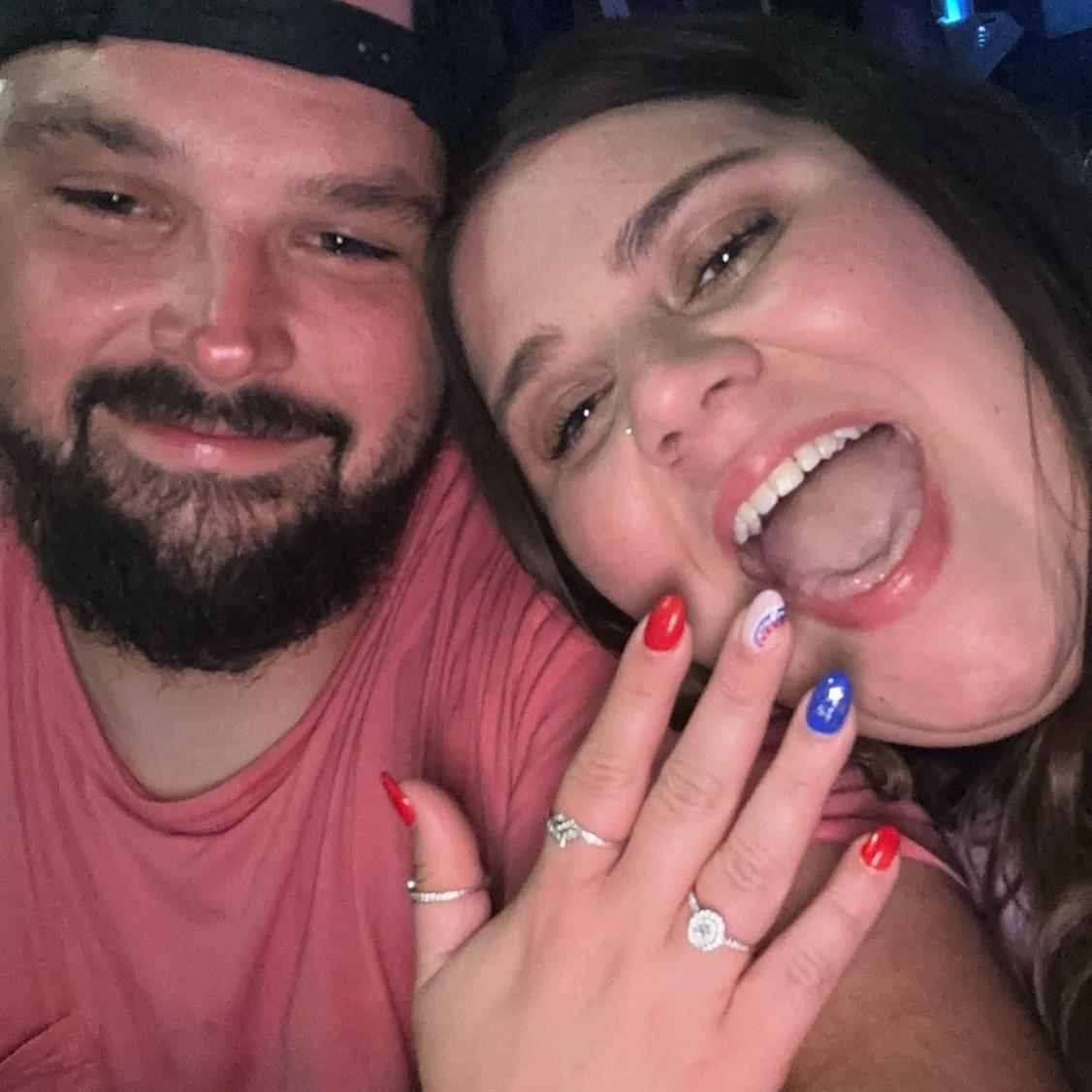 The night we got engaged 💍