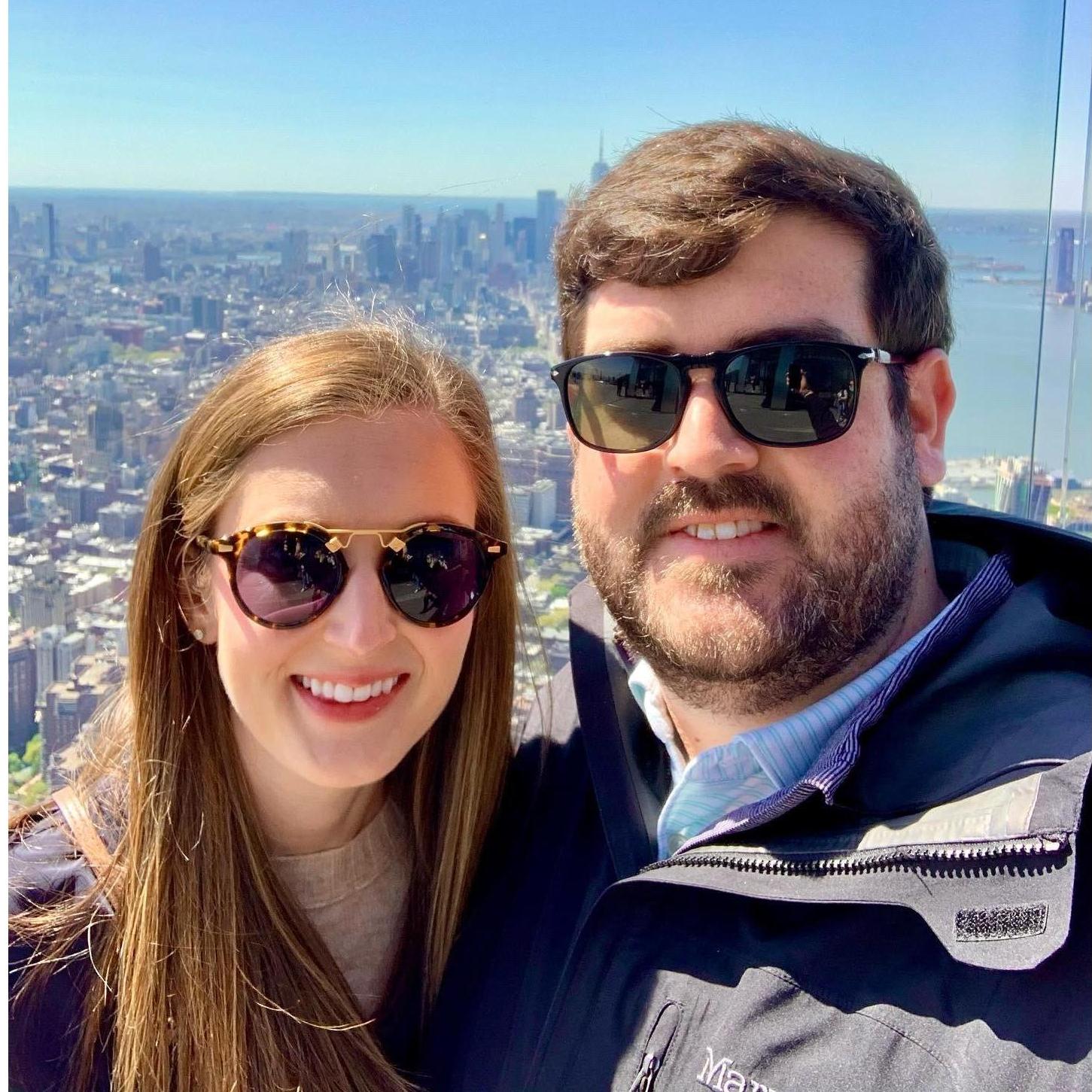 On the "Edge" in NYC two days after the proposal.