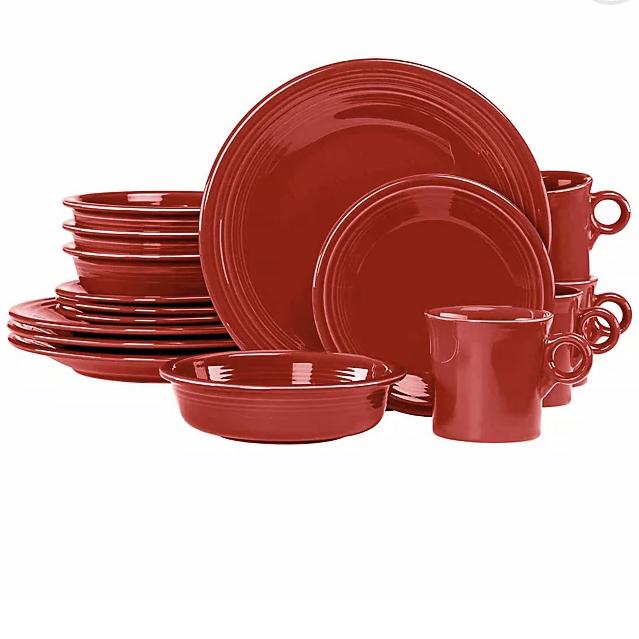 Fiesta® 16-Piece Dinnerware Set in Scarlet