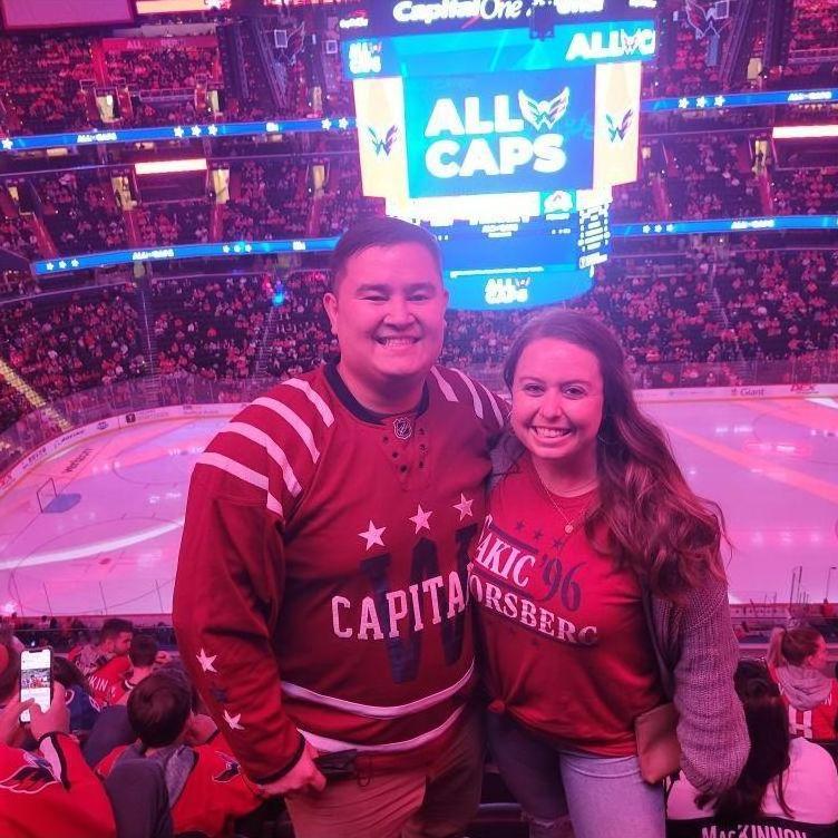 Liz is a huge Avs fan, and Garrett is a huge Caps fan. Makes for a fun rivalry once or twice a season!