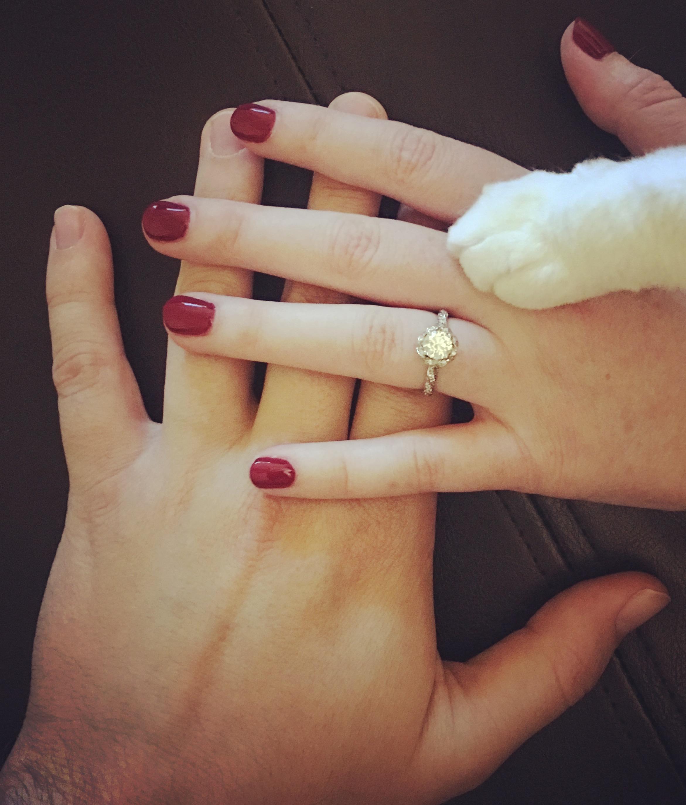 This is when we told Luna that her parents were engaged!