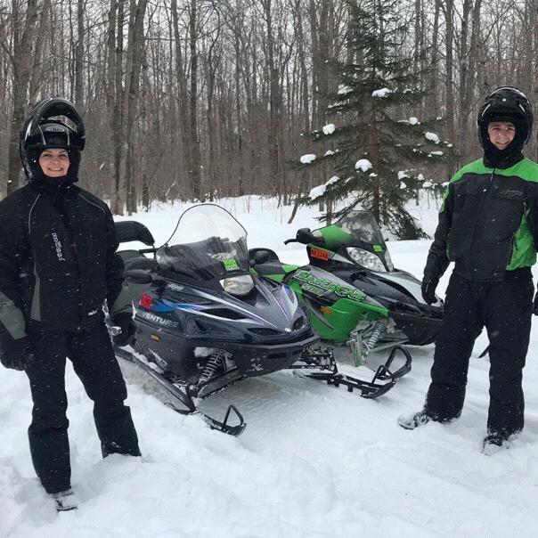 Snowmobiling in Kalkaska, MI