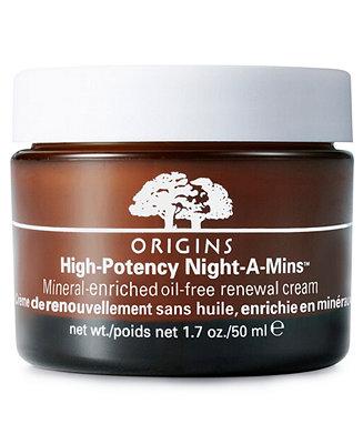 High-Potency Night-A-Mins Mineral-enriched oil-free renewal cream, 1.7 oz