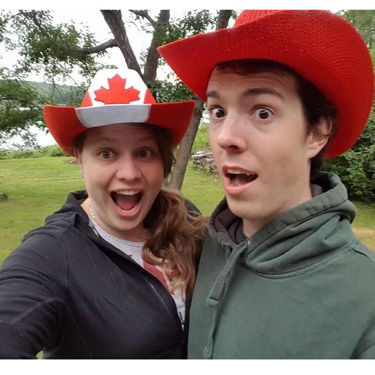 Canada Day at Aunt Sue's and Uncle Peter's Cottage. Go Canada Go