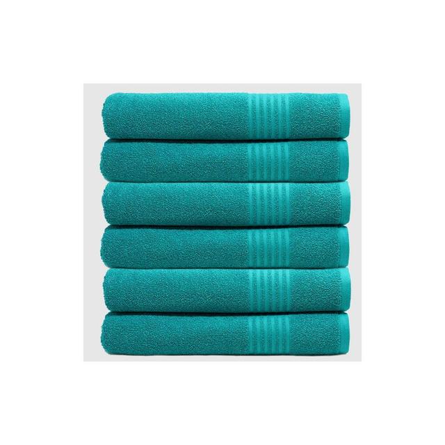 6pc Tri-Safe Bath Towel Set Blue - Trident Group