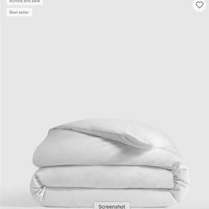 Classic Organic Percale Duvet Cover - White, King/Cal King