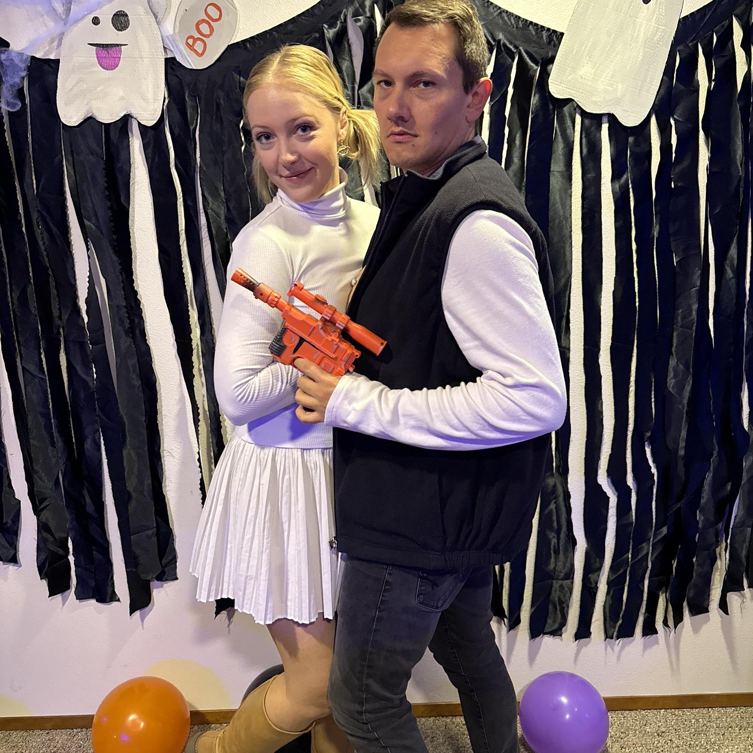 Leia and Han for Halloween!