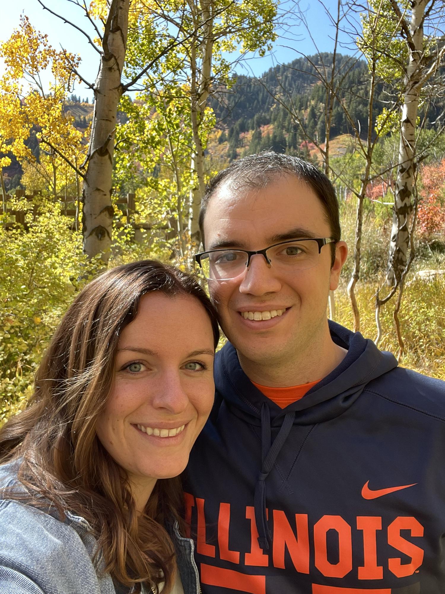 Visiting our favorite spot to ski together!