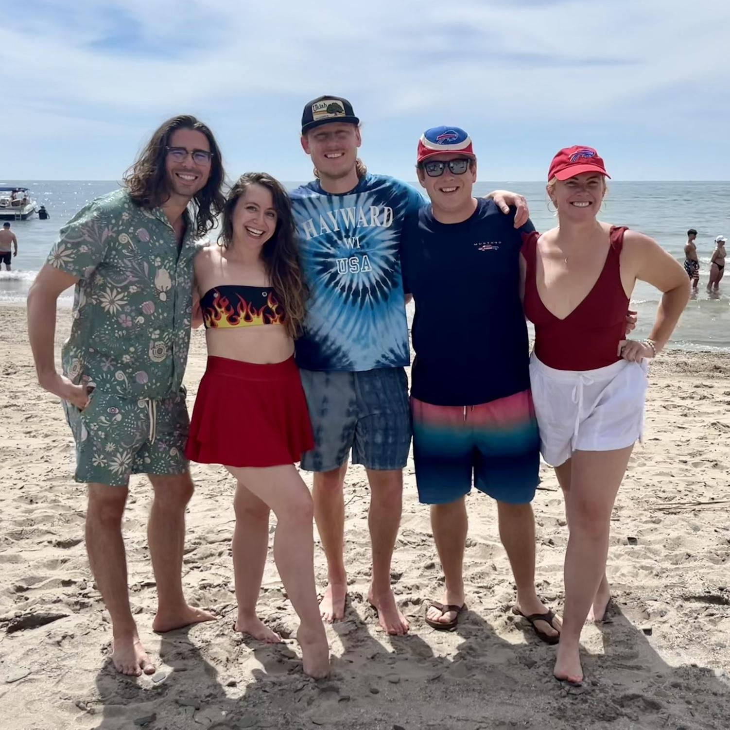 For July 4th, 2024 - Mike took his best friends from USC to his childhood local Bennett Beach on Lake Eerie!