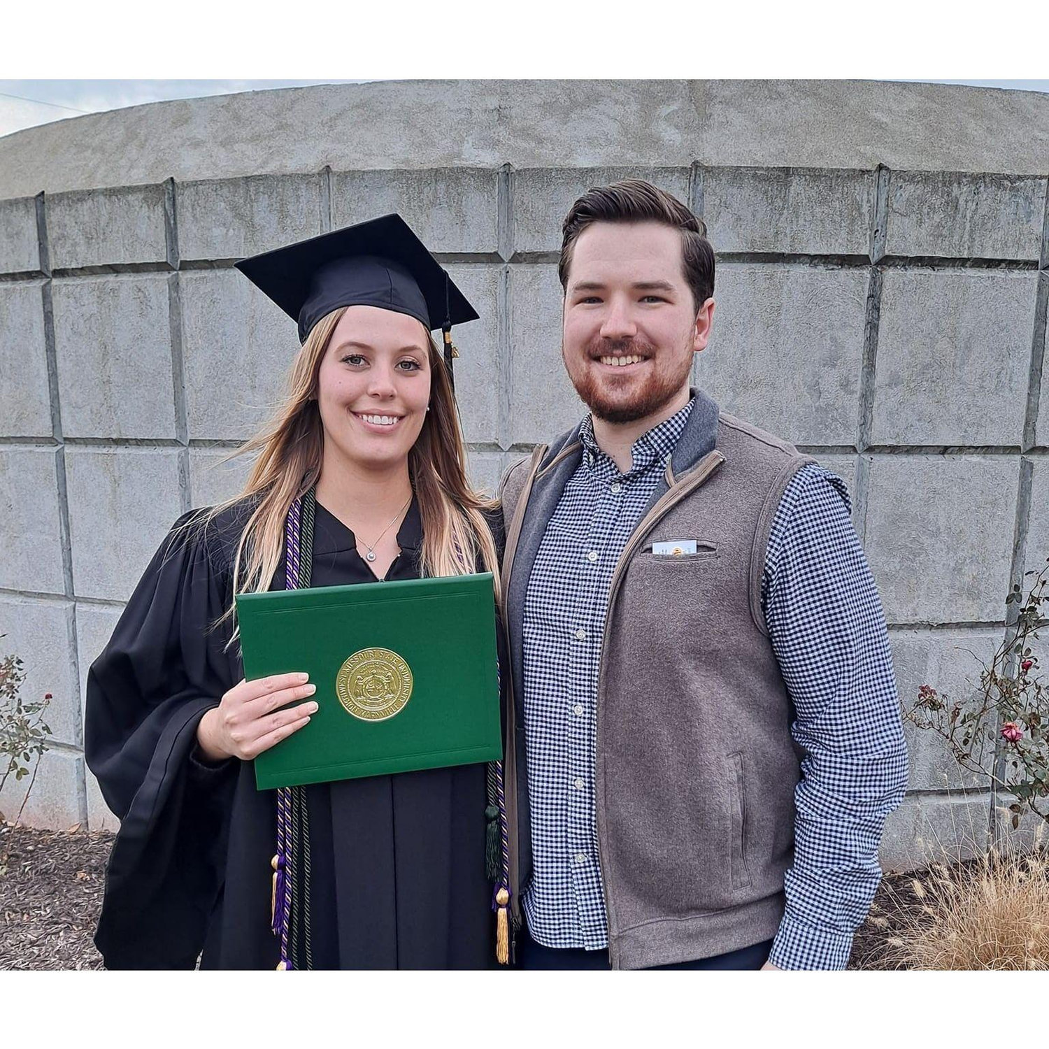 Daniel was there to support me as I graduated from NWMSU in December of 2021!