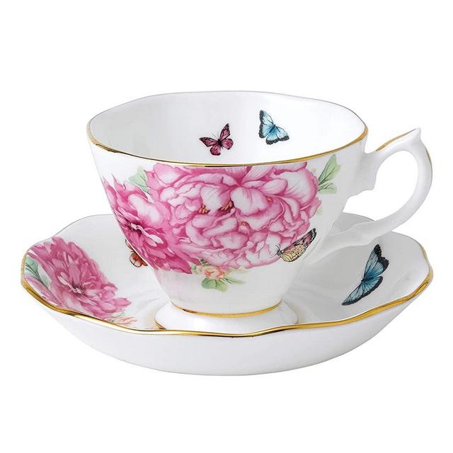 Royal Albert FBA_40001820 Teacup and Tea Saucer, 6.5 oz, Multicolored
