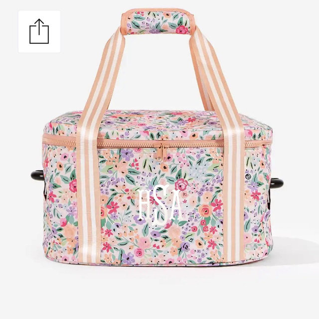 Monogrammed Slow Cooker Carrier