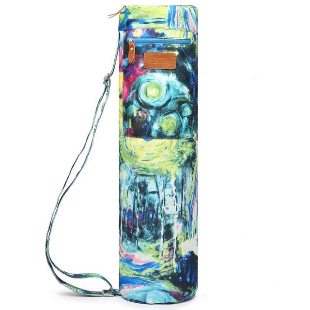 ELENTURE Yoga Mat Bag for 1/4-Inch 1/3-Inch Thick Exercise Yoga Mat, Exercise Yoga Mat Carrier Full-Zip Yoga Carry Bag with Pockets and Adjustable Strap