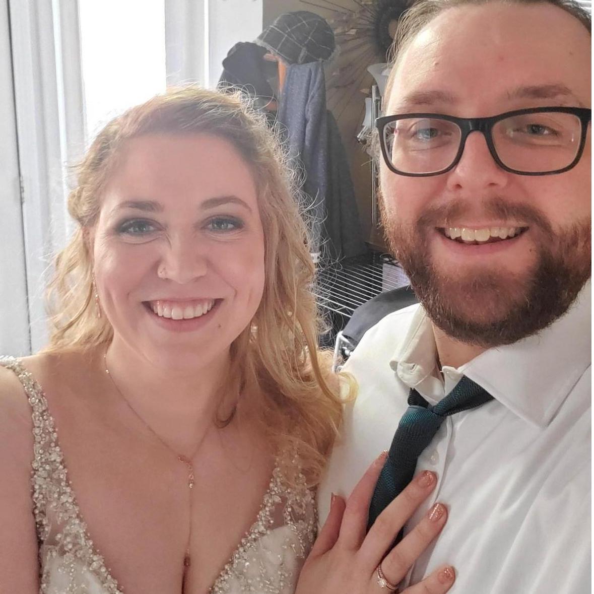 After our 'I Do's', we came back to our home to have a reception with the two of us to celebrate our marriage!