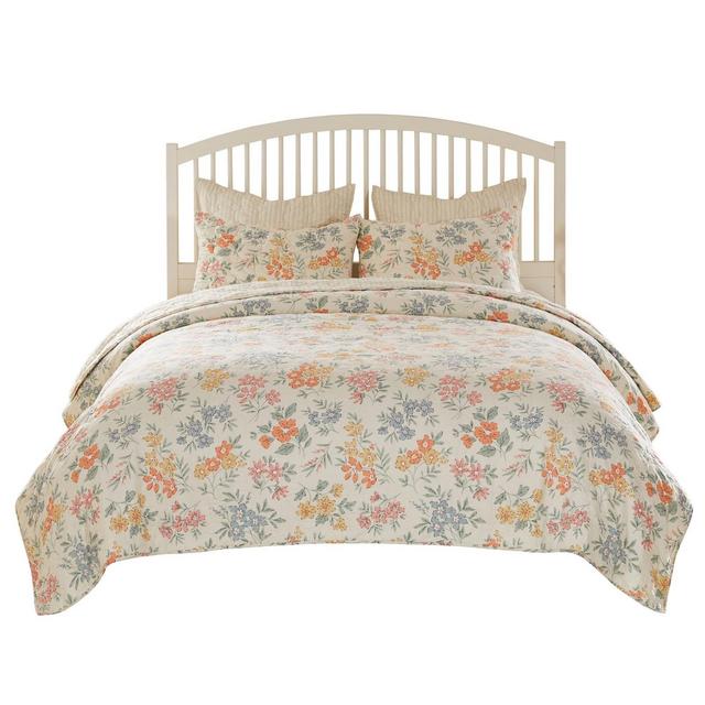 Greenland Home Fashions Chloe GL-2408CMSQ 3-Piece Full/Queen Quilt Set, 90x90 Inch