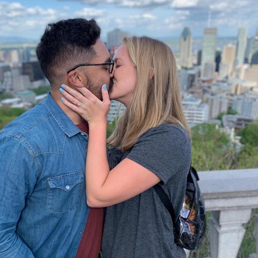This was right after the proposal
Mount Royal, Montreal