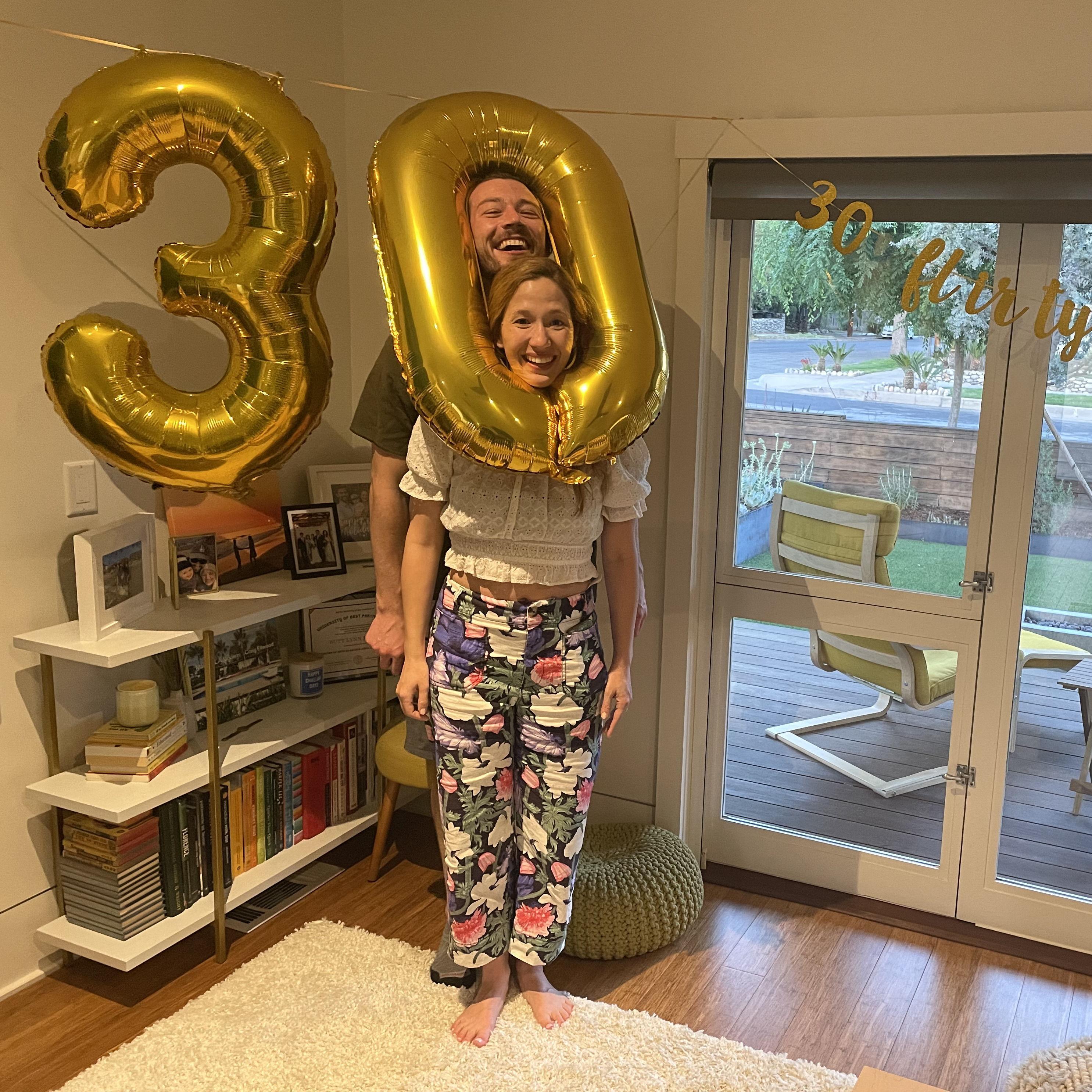 Spencer helped Rachelle celebrate her 30th in style!