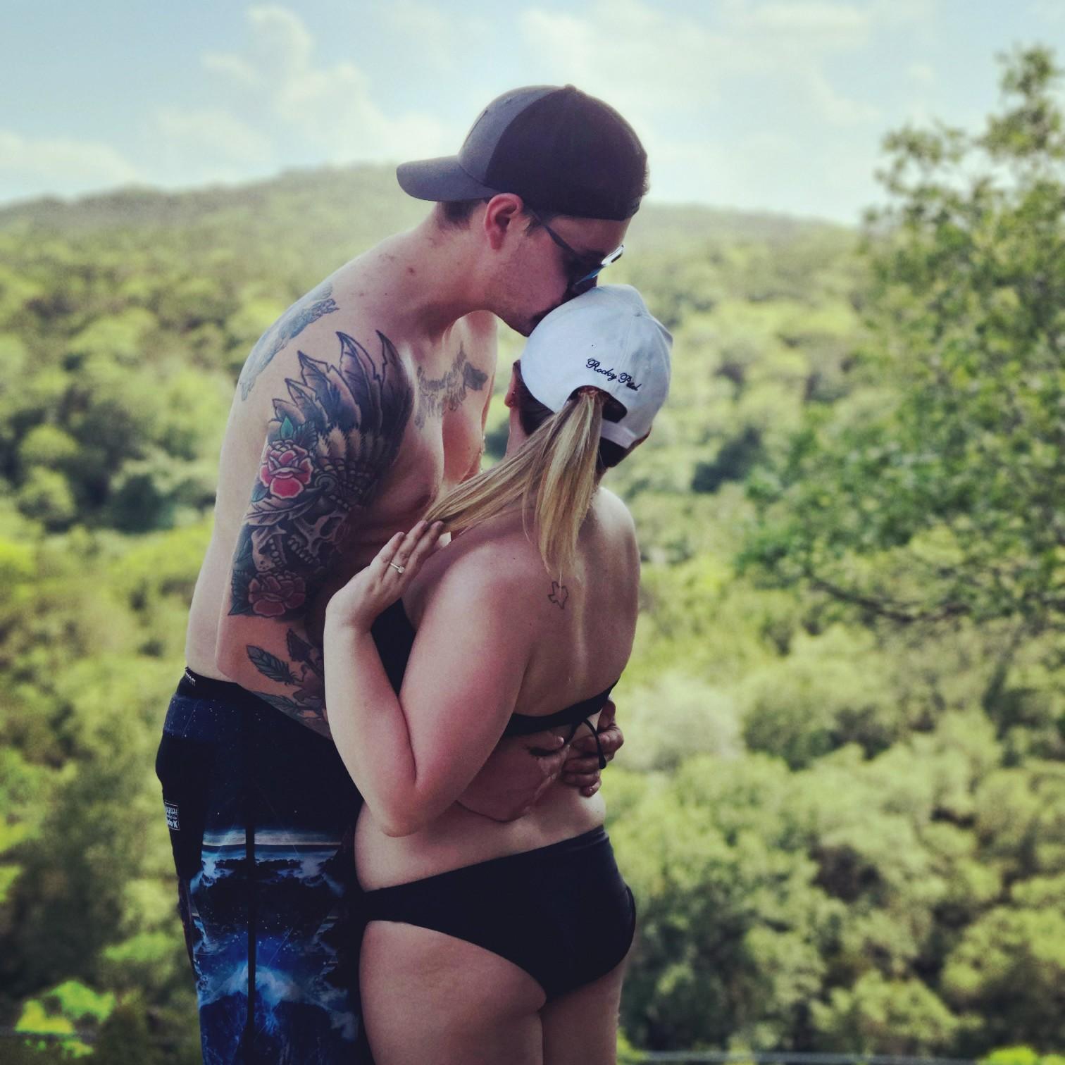 Our first pool day as an engaged couple.