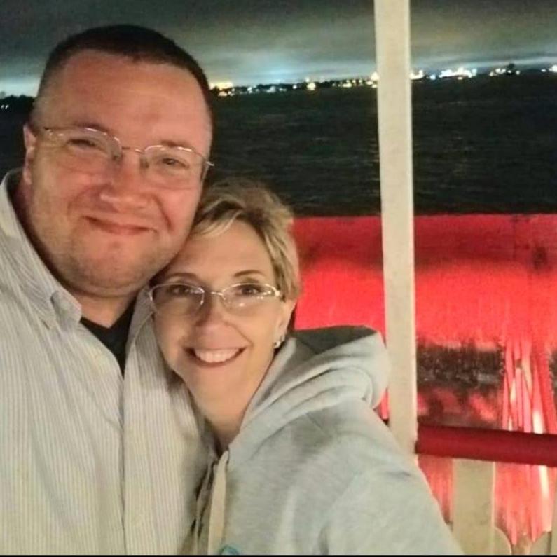 In New Orleans, on the mighty Mississippi, on a paddleboat steamer after a great Creole dinner and drinks.  She much preferred this to Bourbon Street.