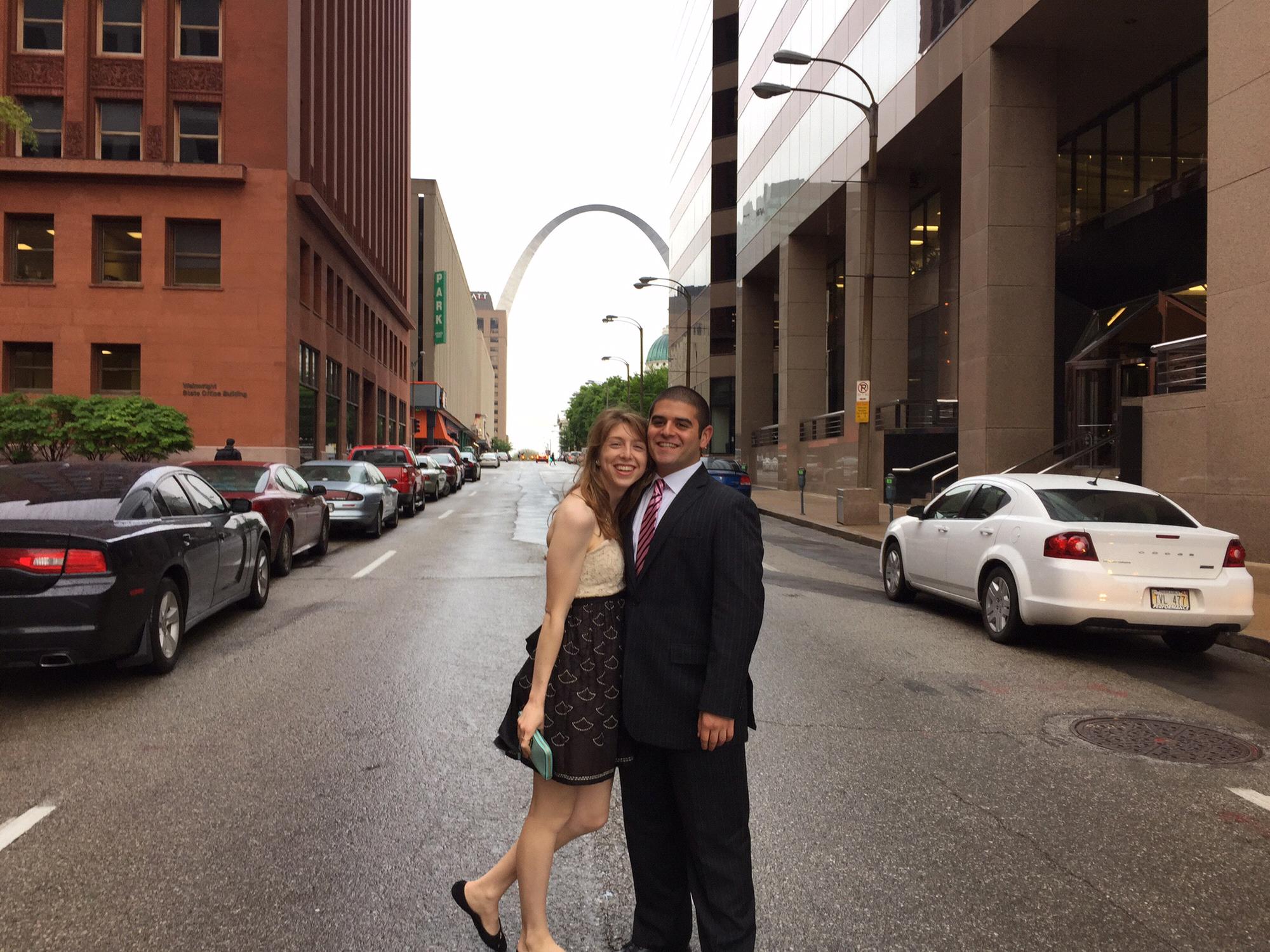 Spring 2015 ΑΚΨ Formal in St. Louis - who knew we would move here together 4 years later?