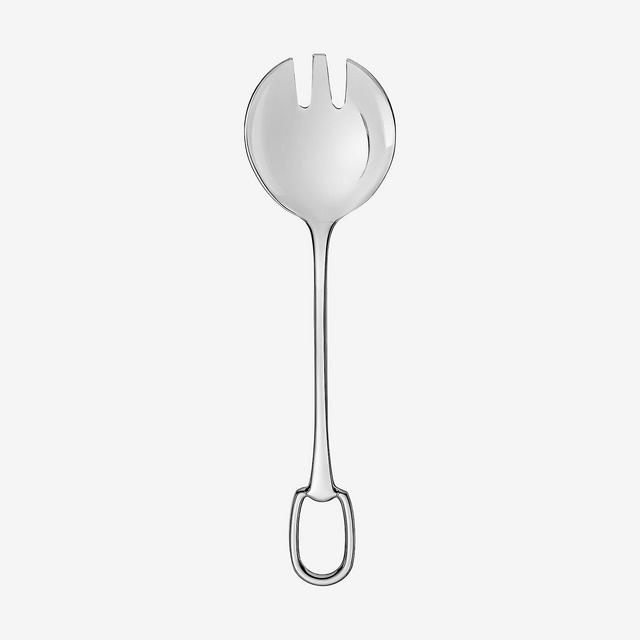Hermes Attelage silver salad serving fork