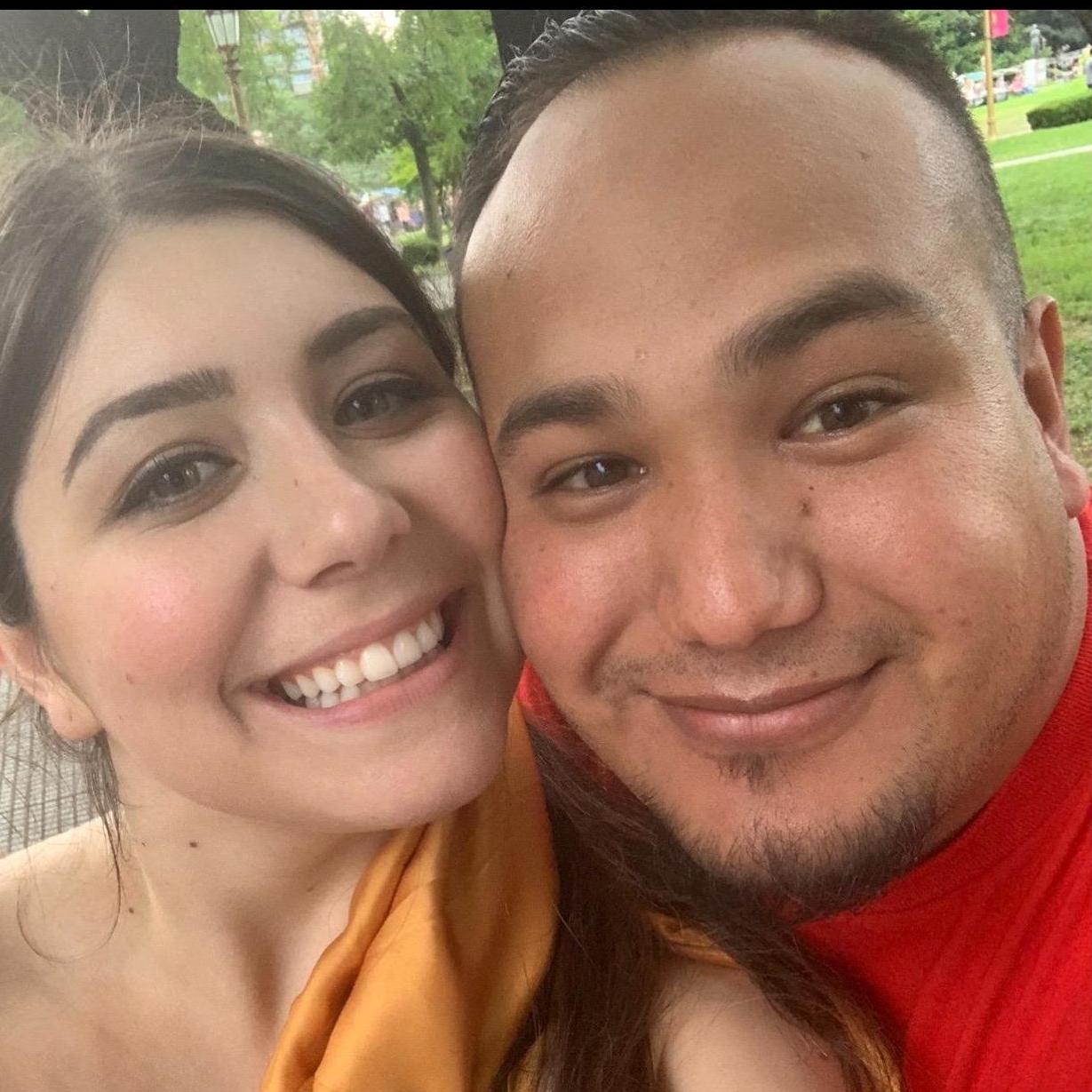 Enjoying the streets of Buenos Aires together. All smiles!