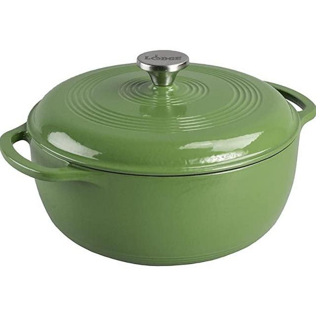 Lodge Enameled Cast Iron Dutch Oven, 6 Qt, Spruce