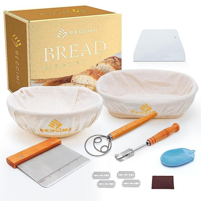 6Pcs/Set Silicone Bread Proofing Basket Foldable Sourdough Baking