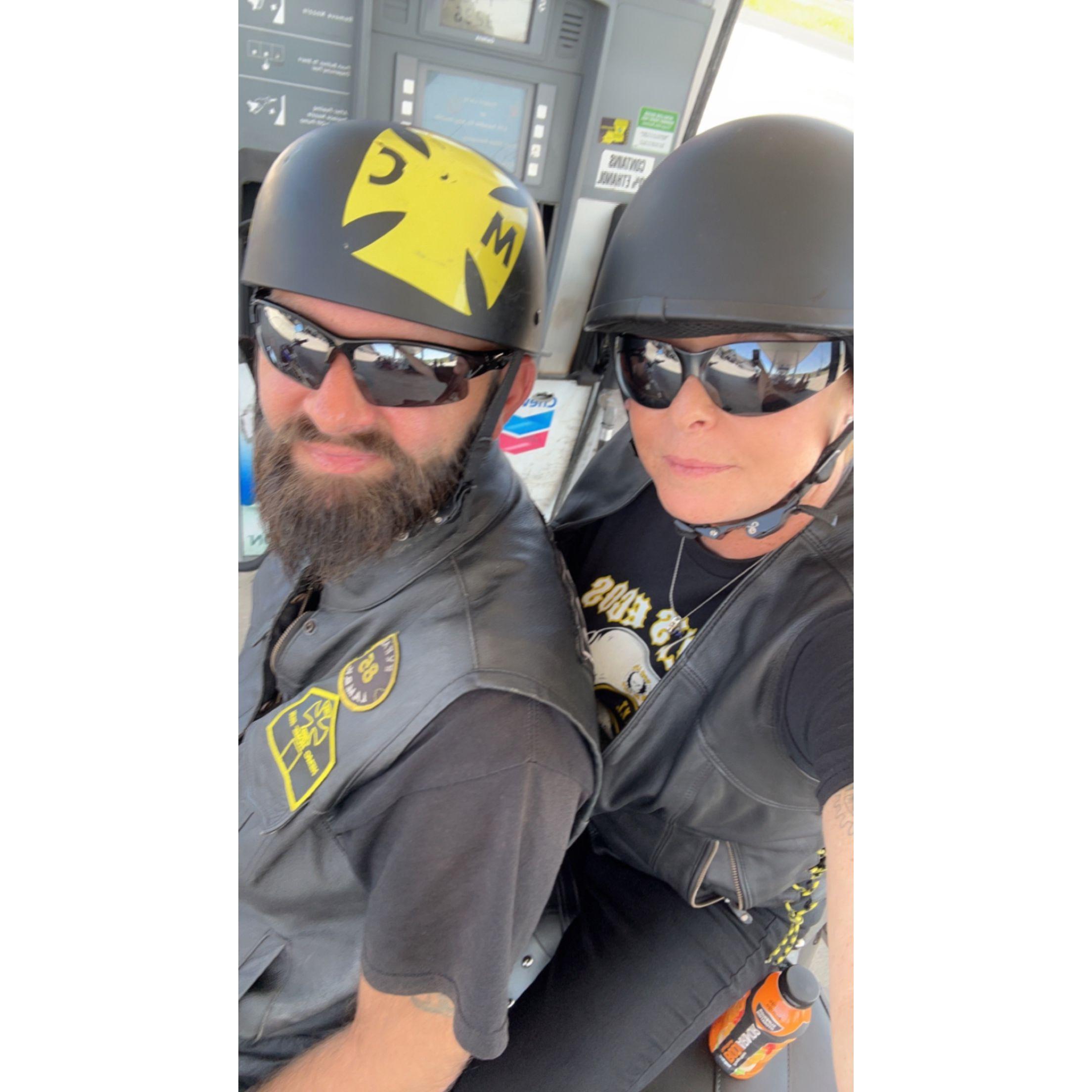 Enjoying the day on the bike