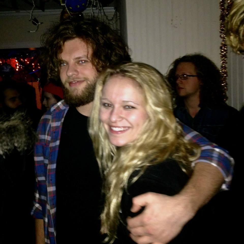 Our first photo together- Rowdy Dowdy Grandma's Christmas Special