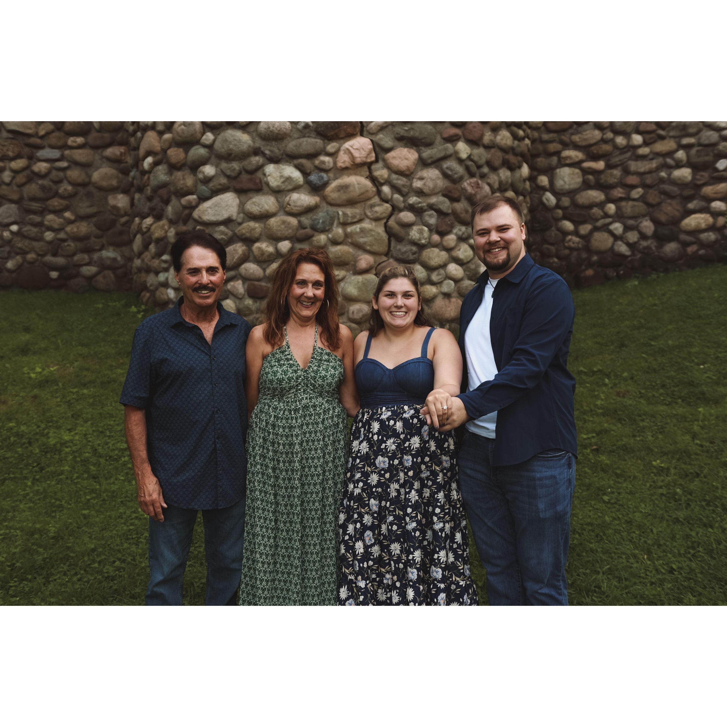 Madison and Dawsen with Margo and Rene Latour