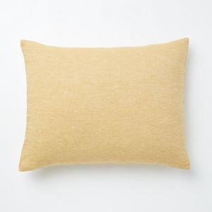 Belgian Flax Linen Melange Shams - Horseradish