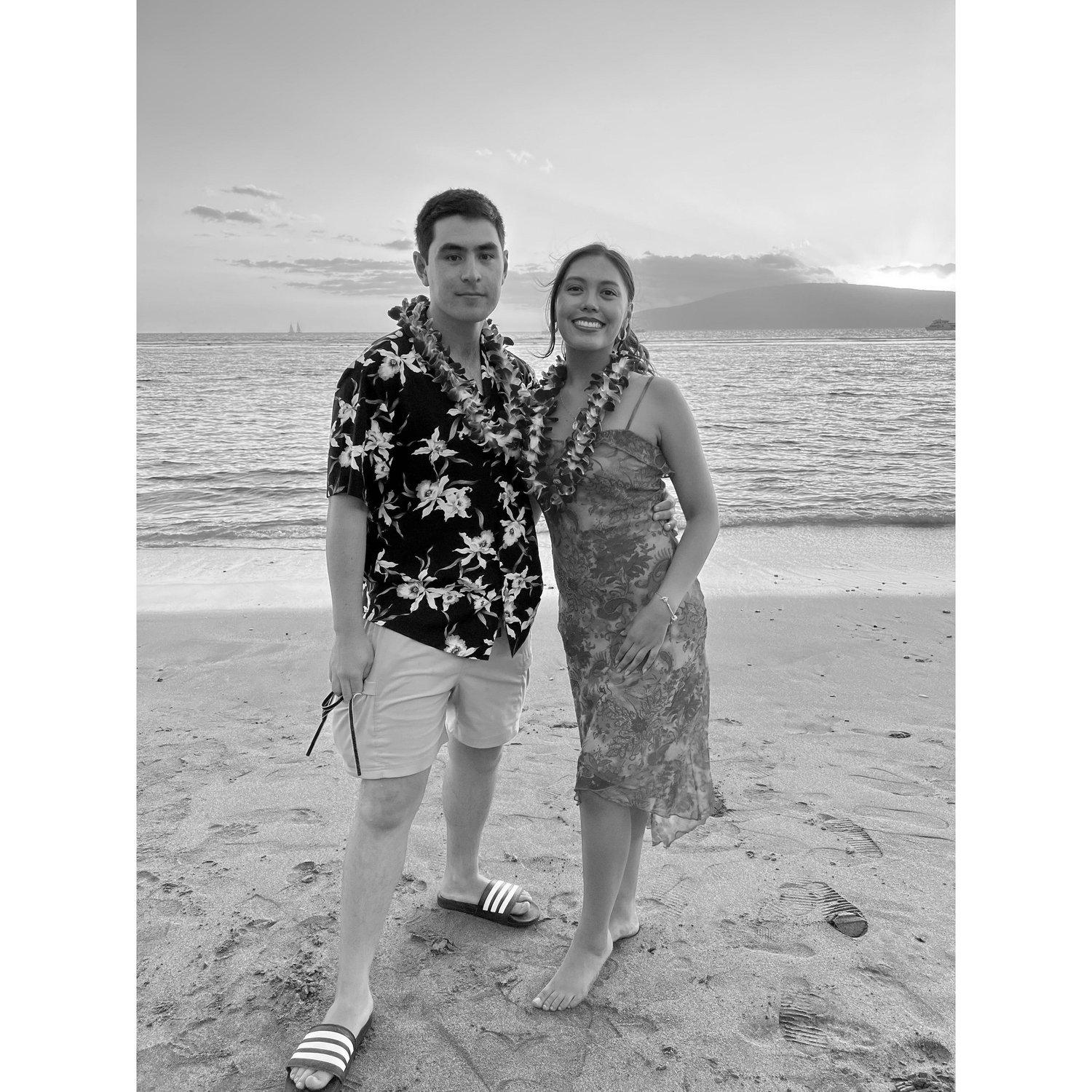 Enjoying the sunset in Maui