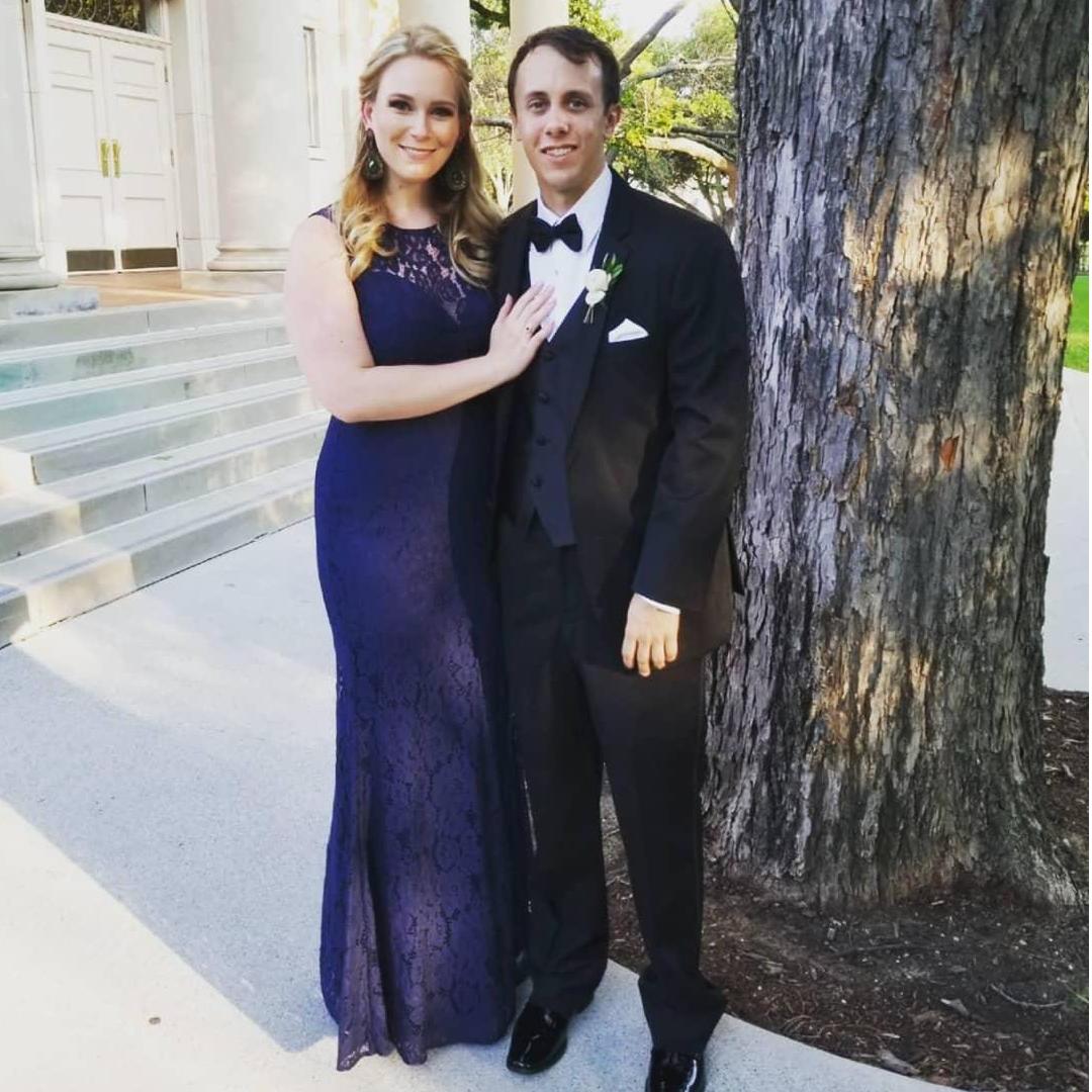 Jeff was one of the best men at his brother's wedding in June 2018