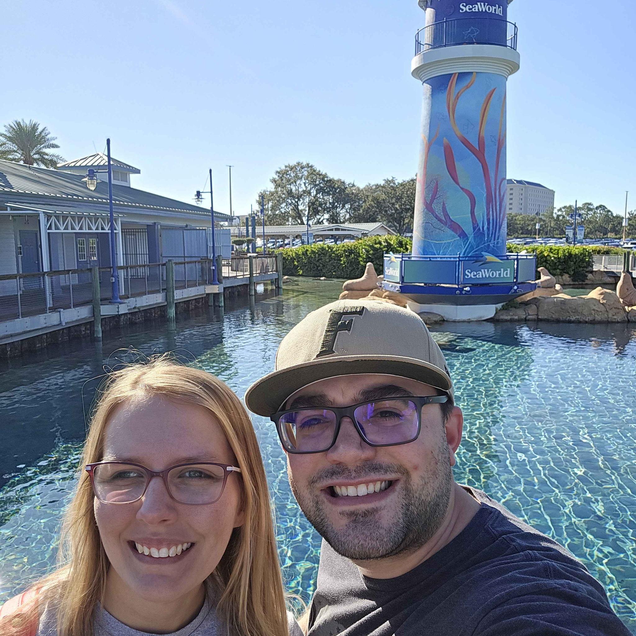 Hannah's first time at SeaWorld
