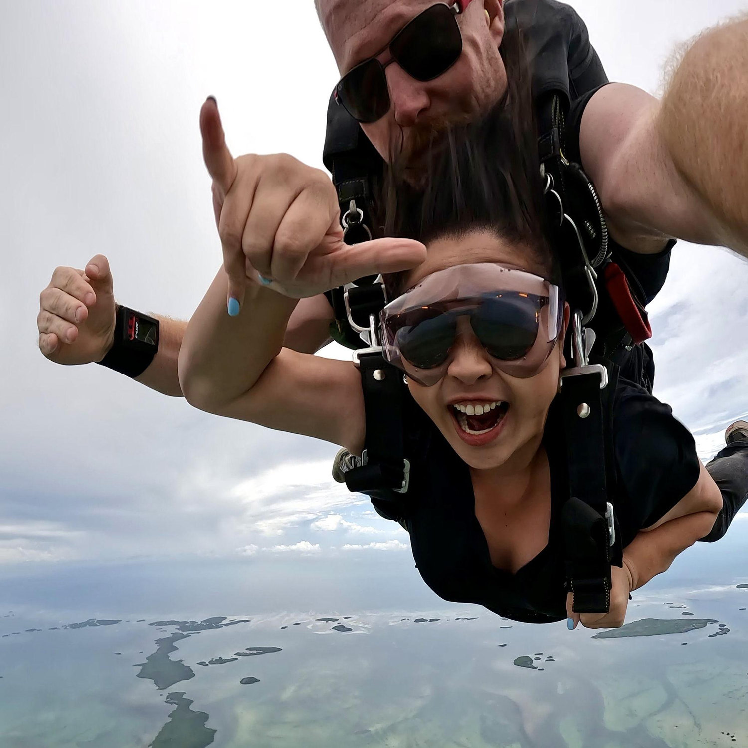 Vi volunteered to jump first because she knew she would've chickened out if she had to go after Luke. But look at her having an absolute blast!!!
