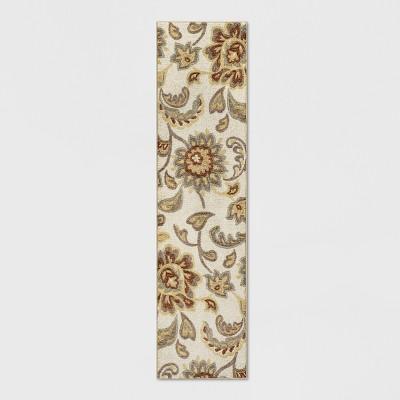 2&#39;X7&#39; Runner Floral Paisley Rug Beige - Threshold&#8482;