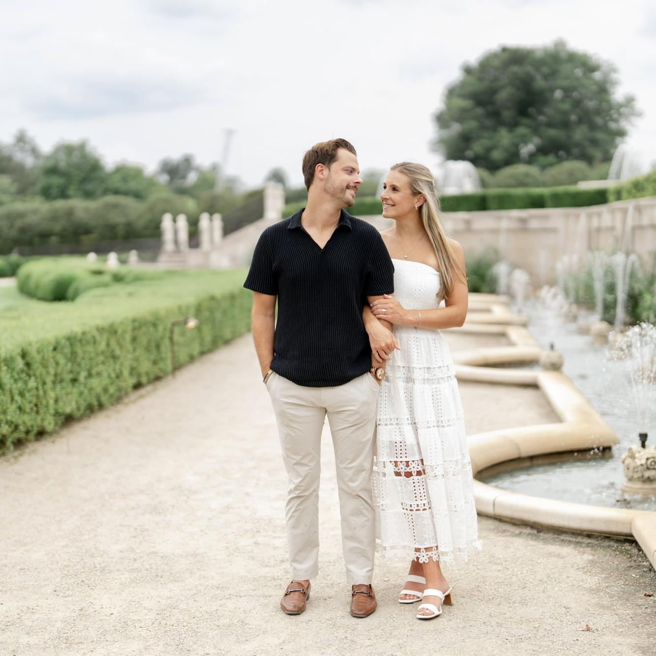 Longwood Gardens, had so much fun shooting our engagement photos here!