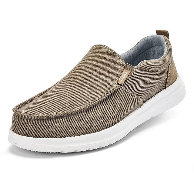 GQQ Mens Loafers Casual Slip-on Shoes - Mens Boat Shoes Comfy Lightweight Canvas Non-Slip Sneakers Walking Shoes