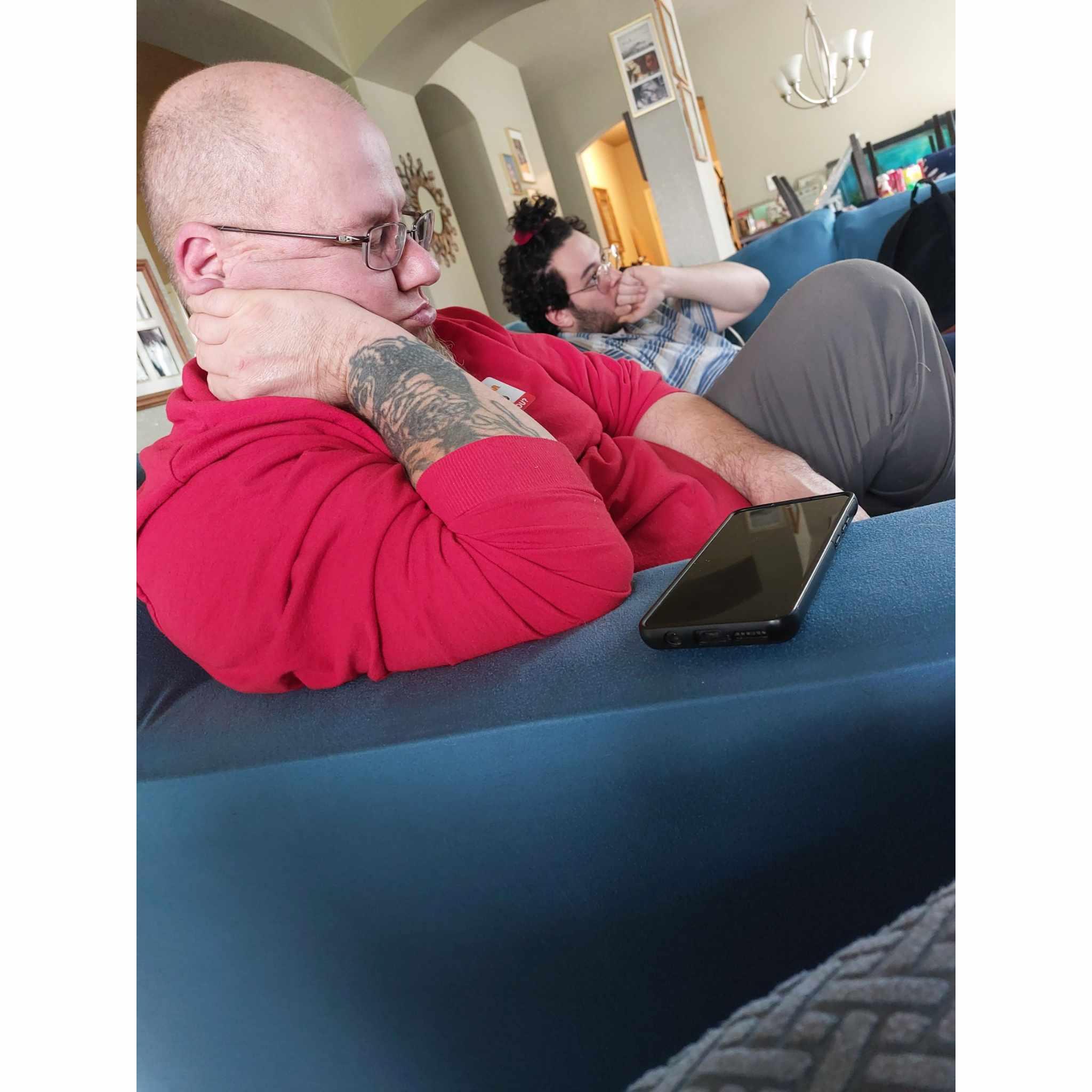 Connie's dad and Carson