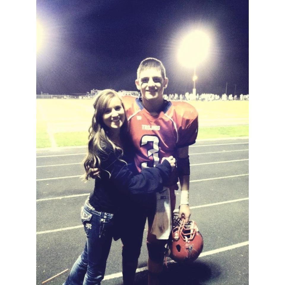 The first picture we ever took, and the night he asked me out.